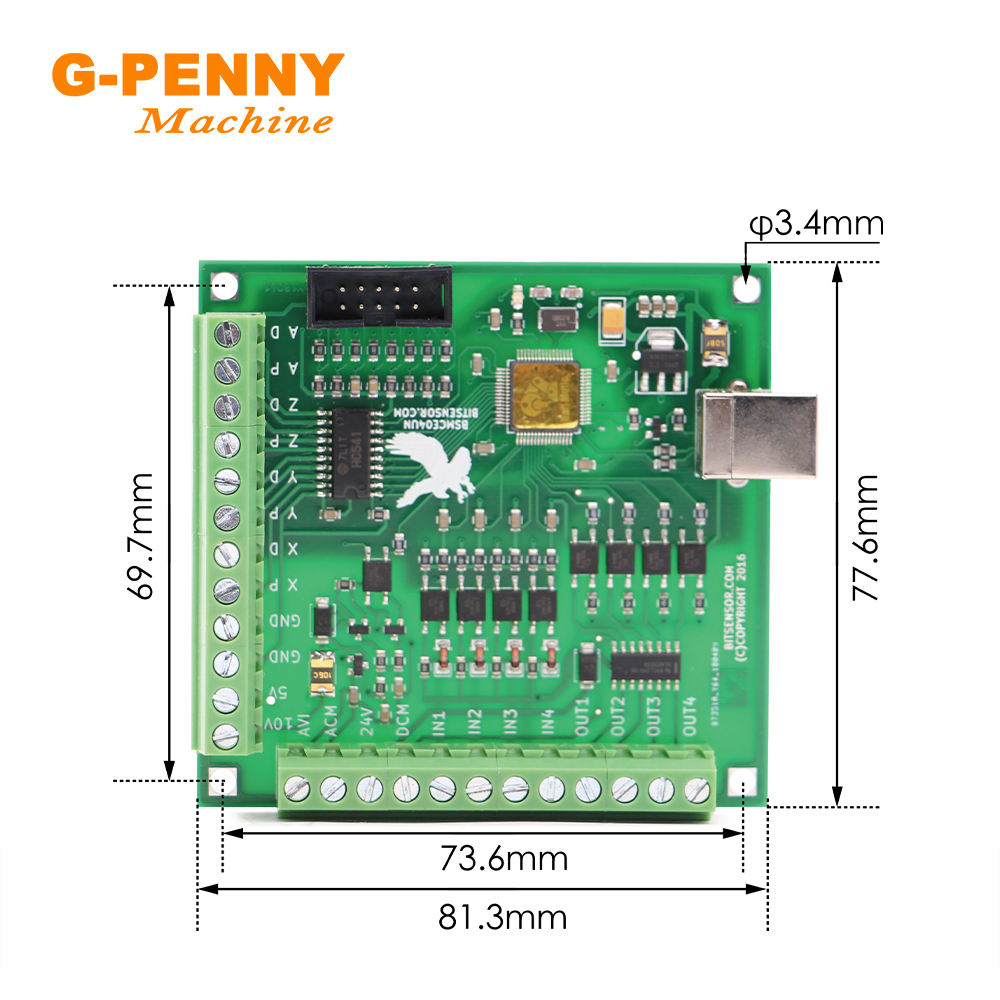 G-PENNY NEW ! 4 Axis USB Motio - Mach3 Usb Cnc Controller 4 Axis 100Khz ulasan dan harga